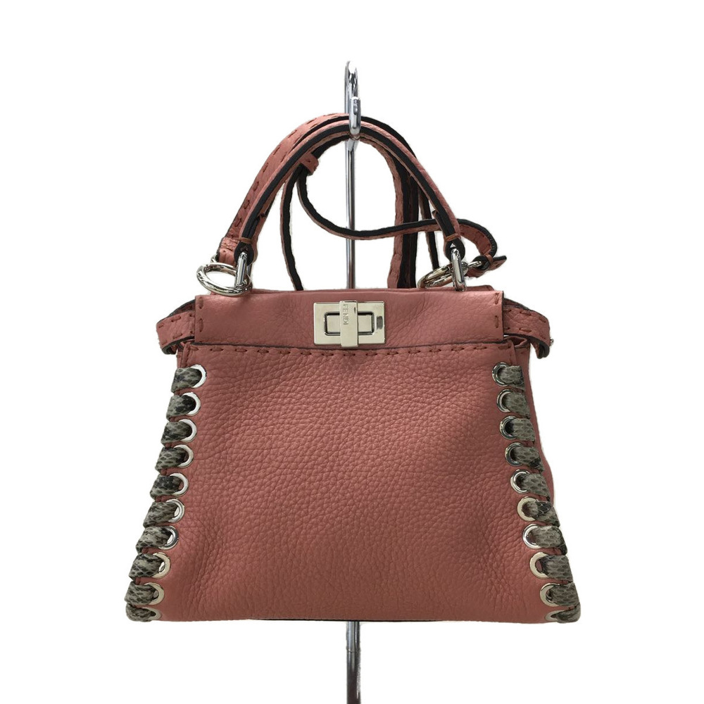 Fendi Peekaboo Mini Celeria Python Handbag - image 1